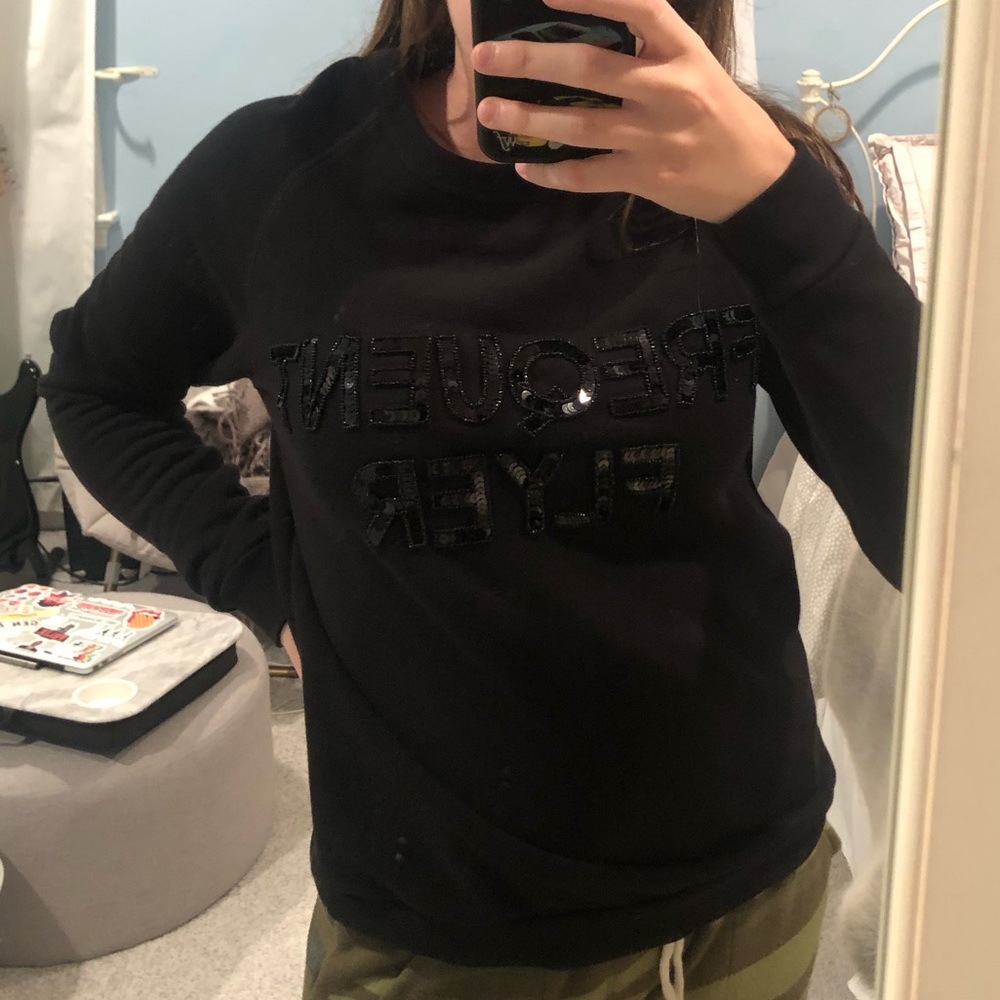 NWOT BOW AND DRAPE CUSTOM SWEATSHIRT